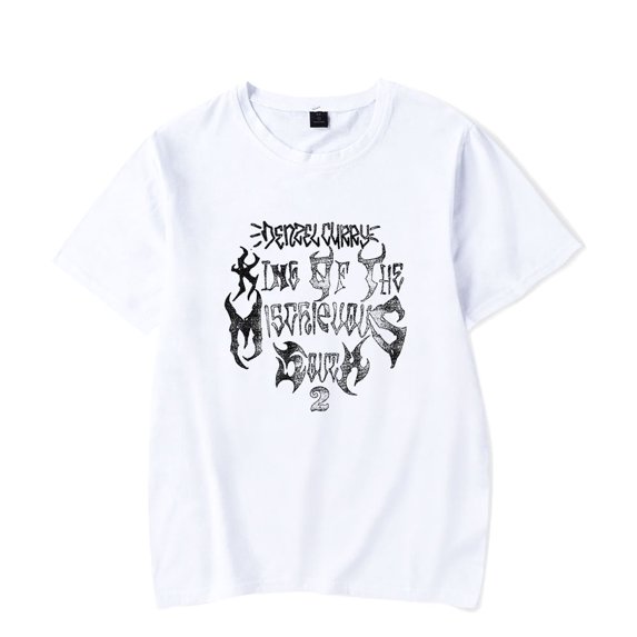 Denzel Curry Merch Short Sleeve T-Shirt King Of The Mischievous Merch T Shirts Men Women Streetwear Hip Hop Top Tee