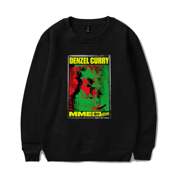 Denzel Curry Merch Sweatshirt MME Meet My Eyez Poster Long Sleeve Men Women Streetwear Crewneck