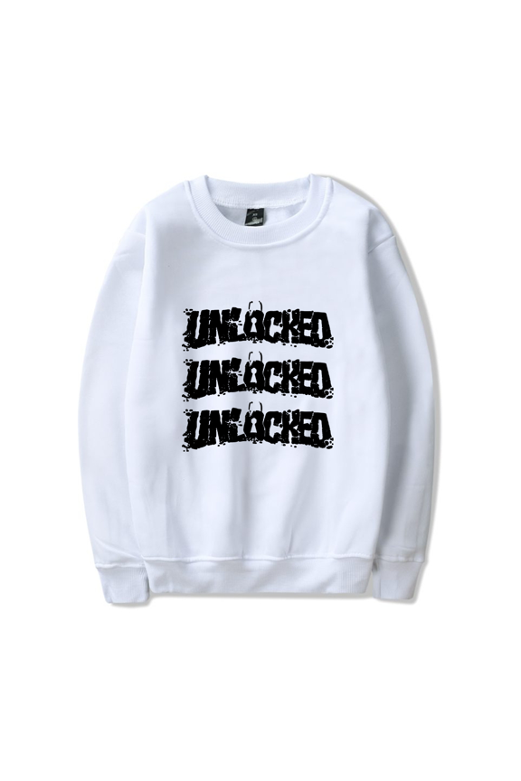 Denzel Curry Merch Sweatshirt Unlocked Logo Long Sleeve For Fans Men Women Harajuku Rapper Hip Hop Streetwear Crewneck