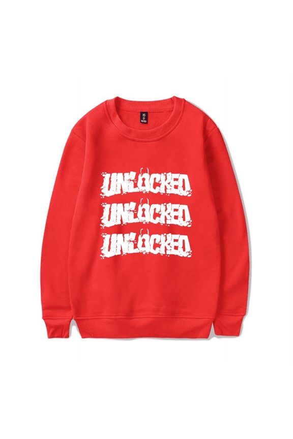 Denzel Curry Merch Sweatshirt Unlocked Logo Long Sleeve Unisex m