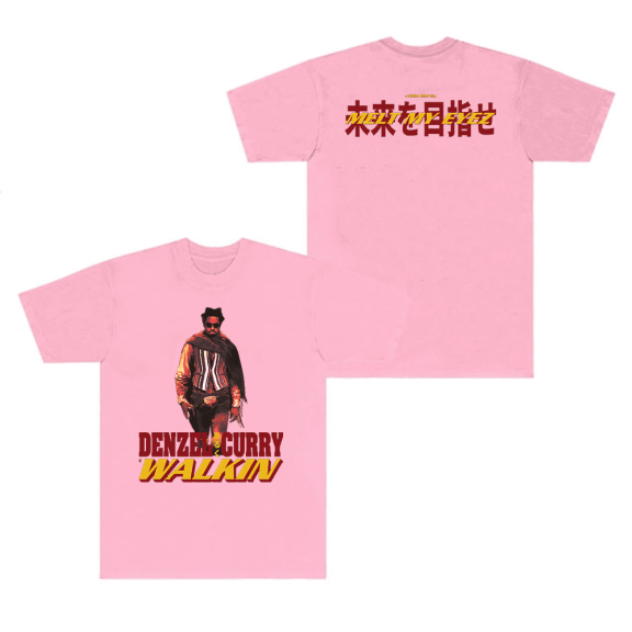 Denzel Curry Merch T-Shirt Melt My Eyes Melt Tour Walking Black T Shirts Men Women Short Sleeve Rapper Hip Hop Top Tee