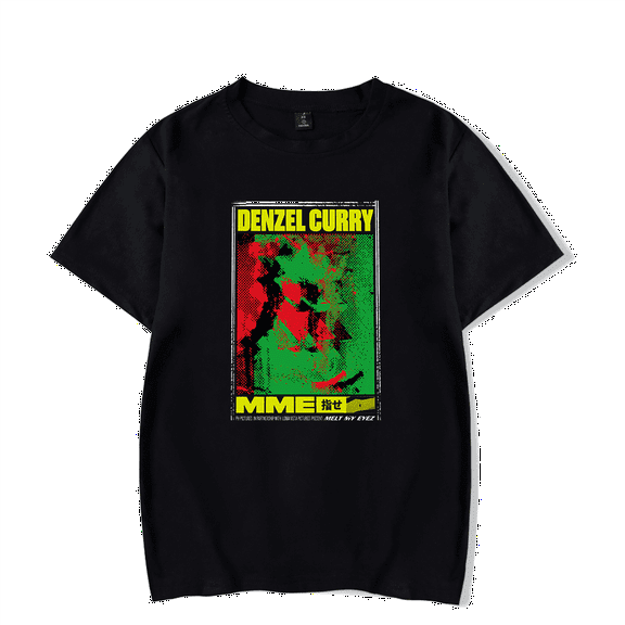 Denzel Curry Merch T-Shirt Short Sleeve MME Meet My Eyez Poster Men Women T Shirts Streetwear Crewneck