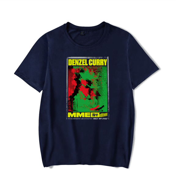 Denzel Curry Merch T-Shirt Short Sleeve MME Meet My Eyez Poster Men Women T Shirts Streetwear Crewneck
