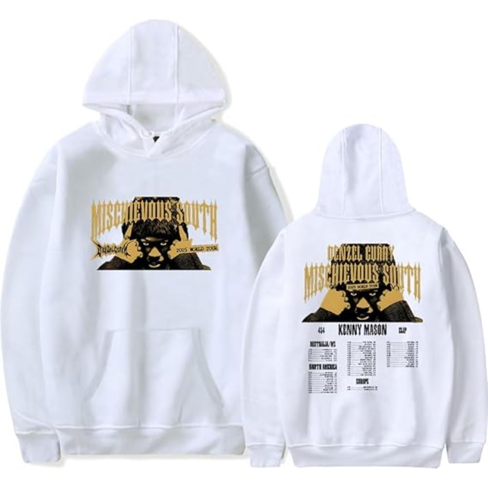 Denzel Curry Mischievous South World Tour 2025 Hoodies Women Men Long Sleeve Sweatshirt Clothes
