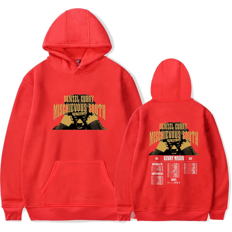Denzel Curry World Tour 2025 Hoodie Cosplay Sweatshirt Hip Hop Clothes