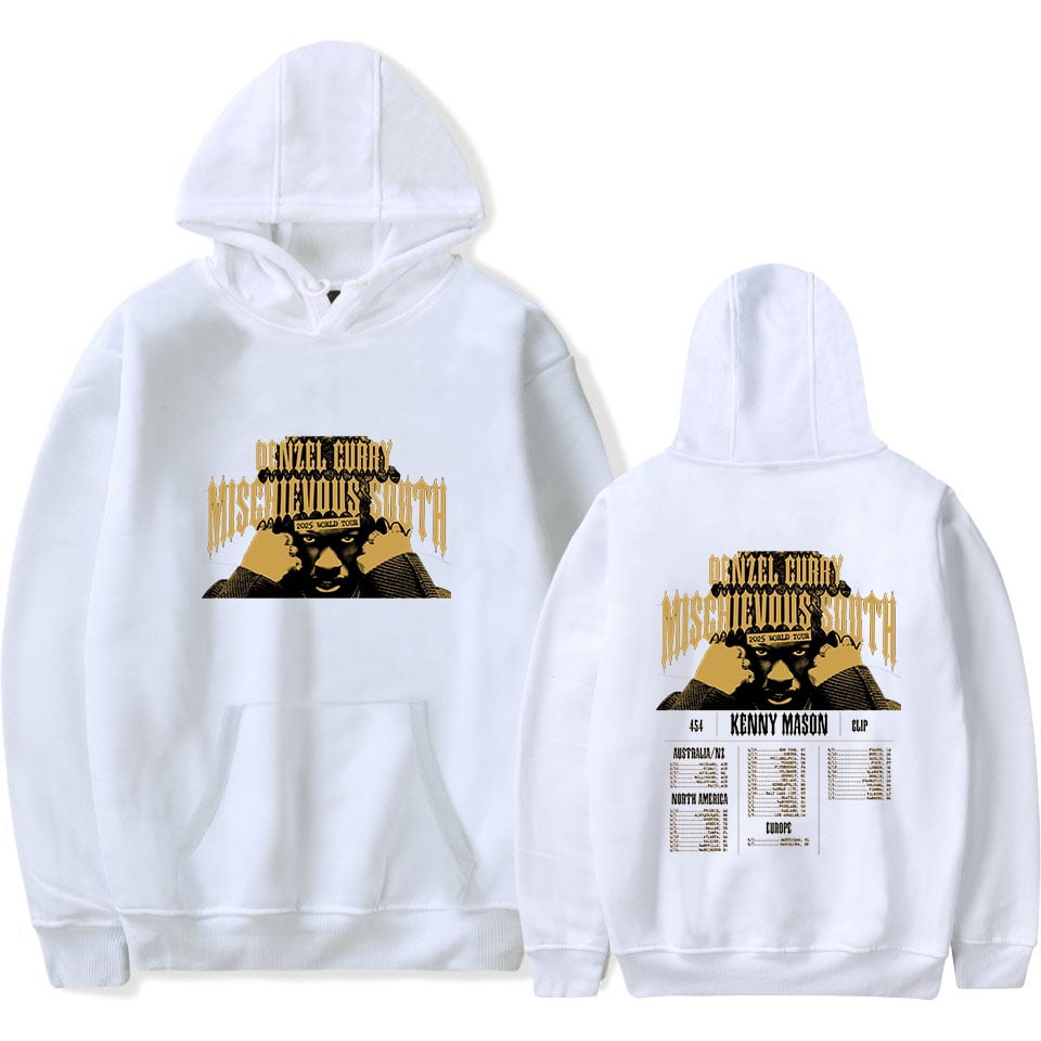 Denzel Curry World Tour 2025 Hoodie Cosplay Sweatshirt Hip Hop Clothes