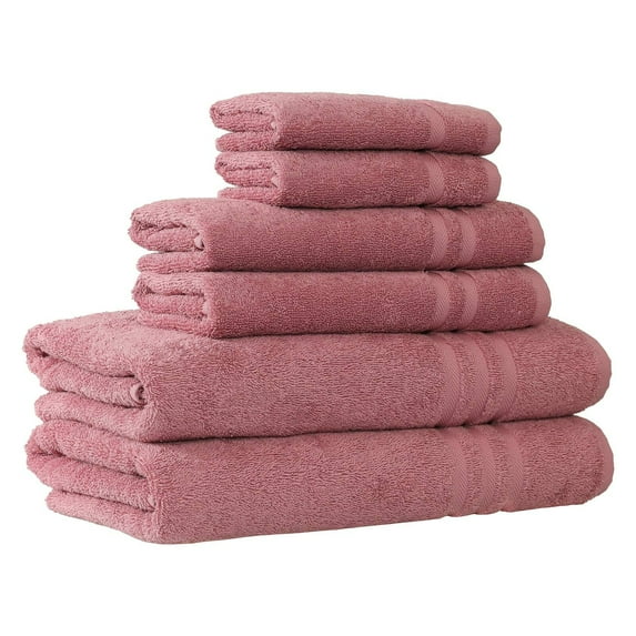 Denzi 6-Piece Turkish Cotton Towel Set