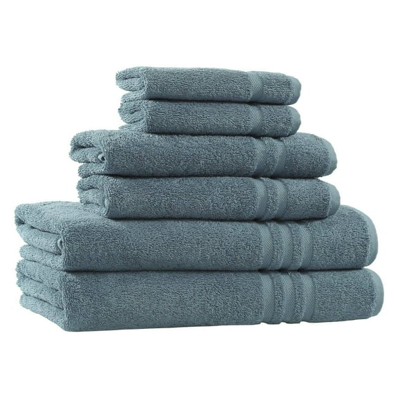 Denzi 6-Piece Turkish Cotton Towel Set
