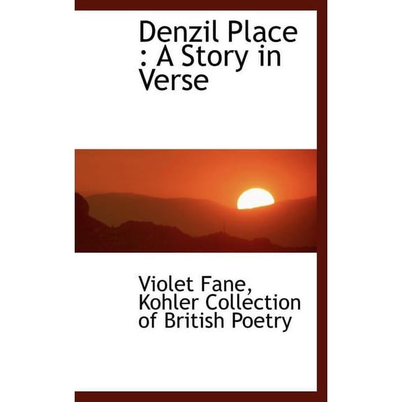 Denzil Place : A Story in Verse (Hardcover)