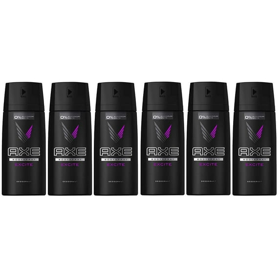 Deodorant Bodyspray, Excite, 150ml (Pack of 6), Product of Axe By AXE