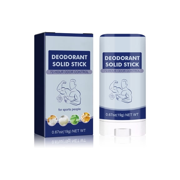 Deodorant Solid Stick for Sports People, 72-Hour Odor Control with Gentle and Effective Formula, Portable Size for On-the-Go Freshness During Workouts and Daily Activities