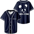 thumbnail image 1 of Deorro Merch Panda Funk Baseball Jersey For Men And Women Fashion V-neck Button Short Sleeve T-shirt, 1 of 2