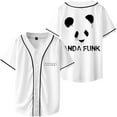 thumbnail image 1 of Deorro Merch Panda Funk Baseball Jersey For Men And Women Fashion V-neck Button Short Sleeve T-shirt, 1 of 2