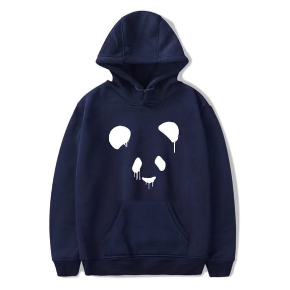 Deorro Merch Panda Hoodie Unisex Fun Printed Sweatshirt Fashion Long Sleeve Pullover,2XL,Navy