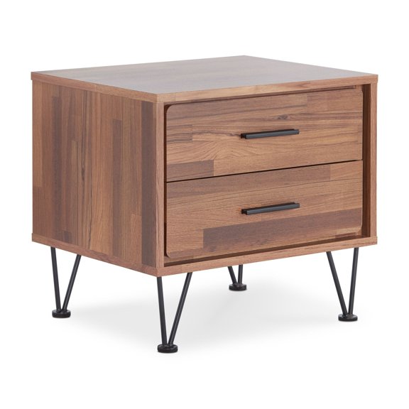 Deoss Walnut Finish Accent Table