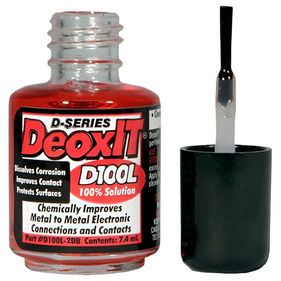 DeoxIT D100L-2DB Electrical Contact Cleaner, D-Series, 7.4 ml, Each