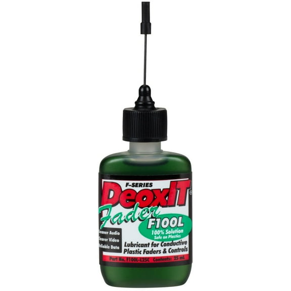 DeoxIT F100L F-Series Lubricant with Needle Dispenser, 100% solution, 25 ml