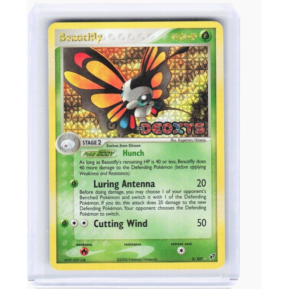Deoxys Beautifly Reverse Holo Holo Rare (Lightly Played) #2/107