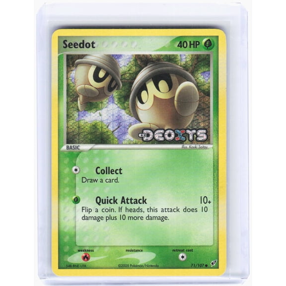 Deoxys Seedot Reverse Holo Common (Lightly Played) #71/107