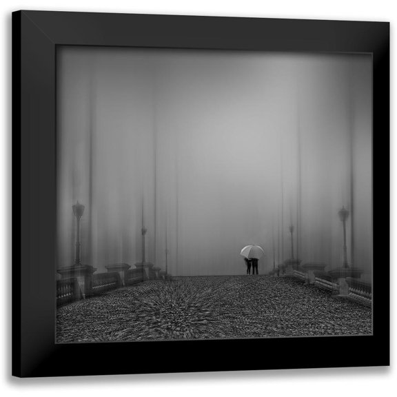 Depaepe, Yvette 13x12 Black Modern Framed Museum Art Print Titled - Towards An Uncertain Future