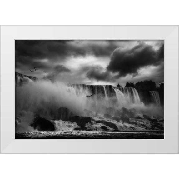 Depaepe, Yvette 24x17 White Modern Wood Framed Museum Art Print Titled - Powerful Splendor