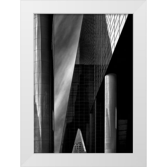 Depaepe, Yvette 24x32 White Modern Wood Framed Museum Art Print Titled - Architecture Is Frozen Music ... (1)