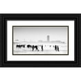 thumbnail image 1 of Depaepe, Yvette 32x18 Black Ornate Wood Framed with Double Matting Museum Art Print Titled - When The Sun Encounters The Mist ..., 1 of 4