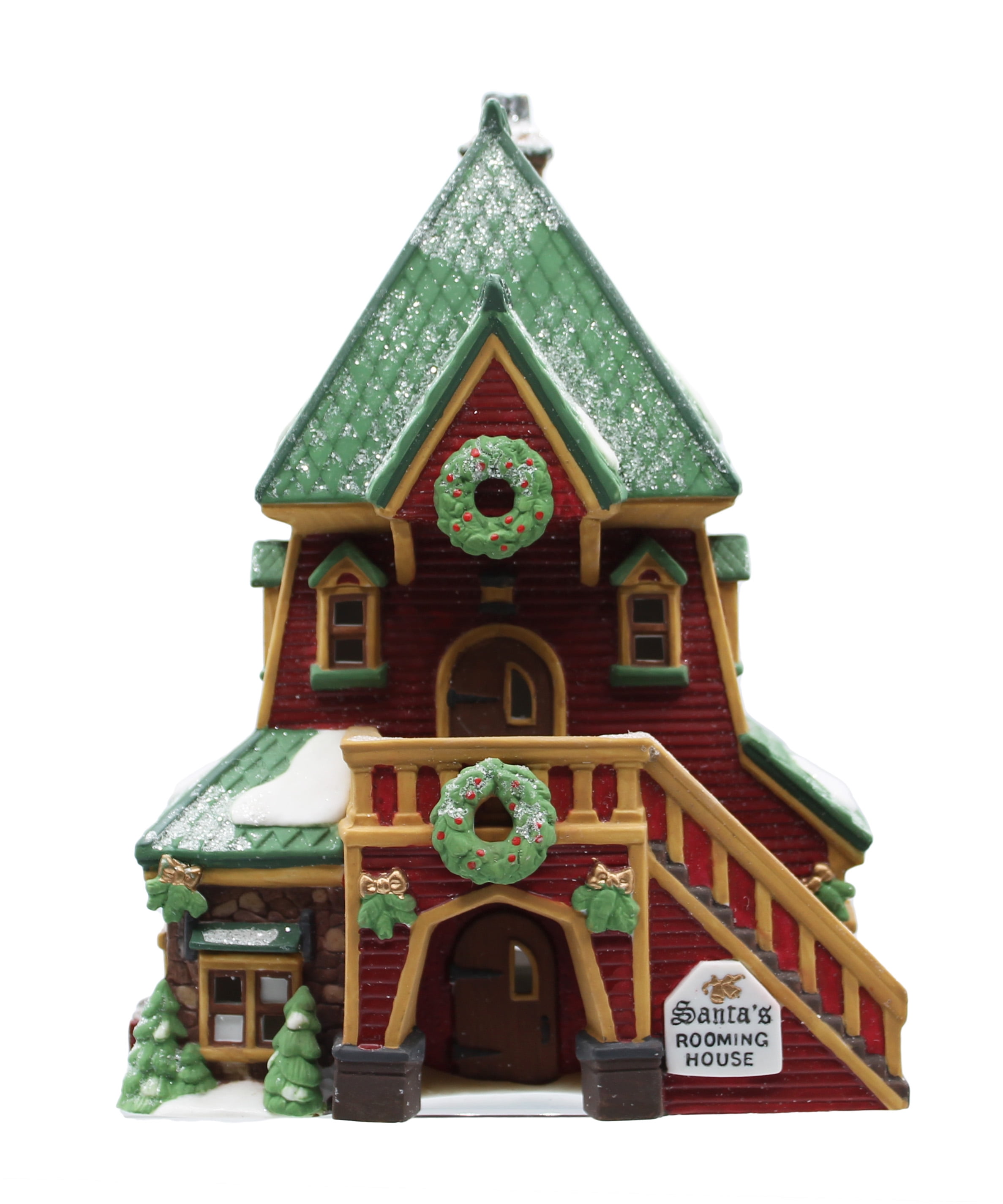 Department 56 North Pole Series Santa's Castle - Lighted Christmas Village Decoration With Santa & Reindeer