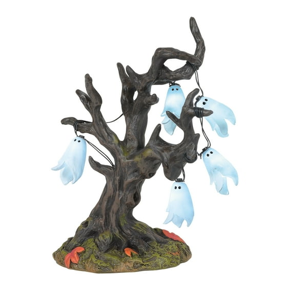 Department 56 Village Halloween Illuminated Ghost Tree Figurine 6.75in H