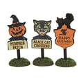 thumbnail image 1 of Department 56 Accessory Halloween Signs Polyresin Snow Village 6009820, 1 of 3