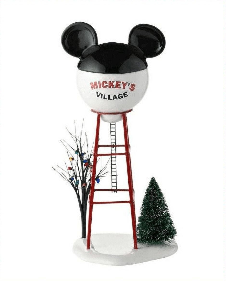 Department 56 Accessory Micky Water Tower Porcelain Disney Christmas 4028300