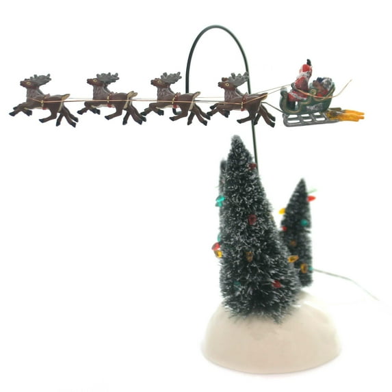 Dept 56 Accessories Animated Flaming Sled Ceramic Christmas Vacation 4030744