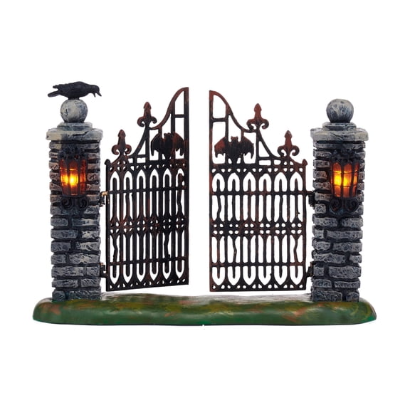 Department 56 Department 56 Village Spooky Wrought Iron Gate LED Lighted Halloween Accessory -