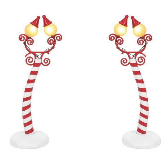 Department 56 Disney Village Accessory Christmas Town Street Lights Nightmare Before Christmas