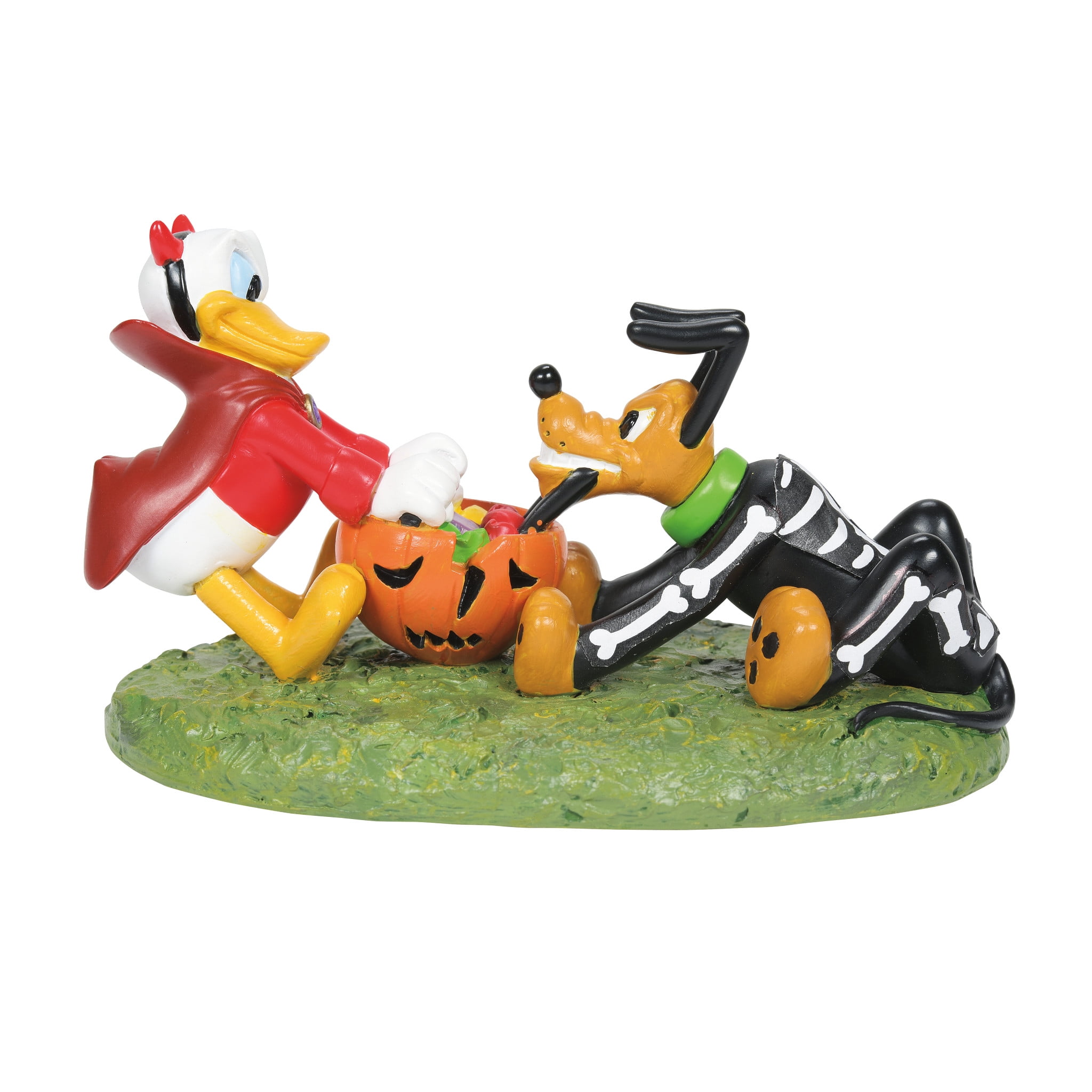 Department 56 Disney Village Donald and Pluto's Tussle Halloween Figurine 2.3in H