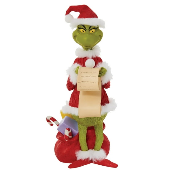 Department 56 Grinch Checking His List Christmas Figurine 9in H