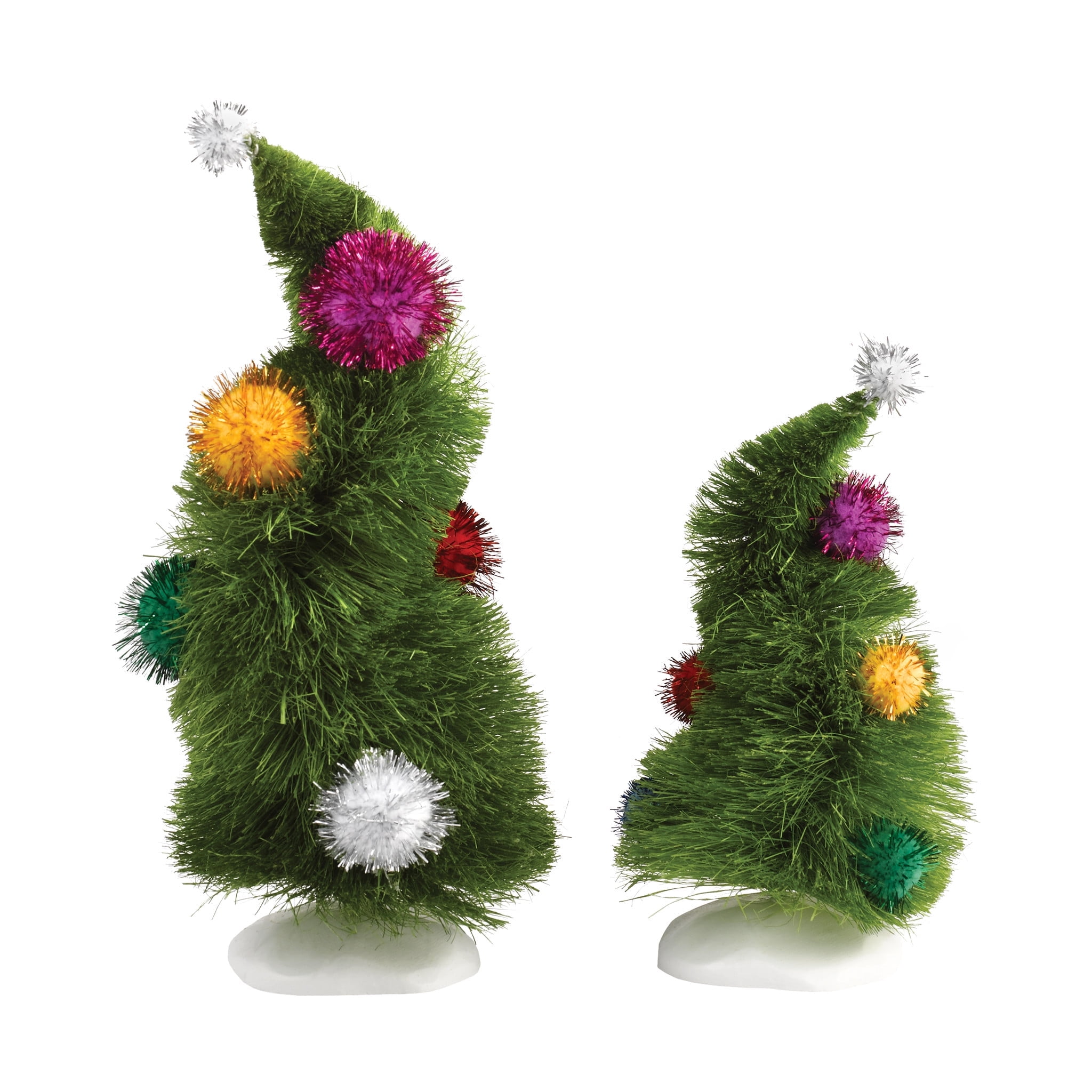 Department 56 Grinch Village Wonky Trees, Set of 2 Tree Accessories 3.15in H