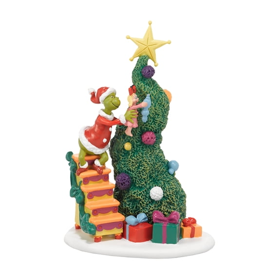 Department 56 It Takes Two, Grinch & Cindy-Lou Christmas Village Accessory 6in H