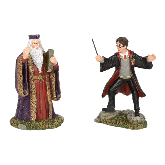 Department 56 Harry Potter Village Harry And The Headmaster Figures 3.2in H