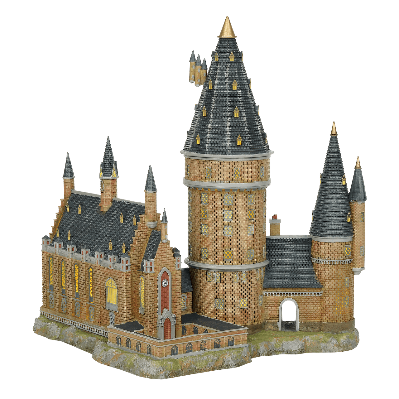 Harry Potter Hogwarts Great Hall and Tower Lighted Resin Building