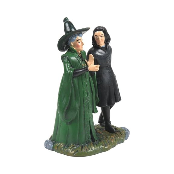 Department 56 Wizarding World of Harry Potter Village Snape & McGonagall Collectible Figurine 3.2in H