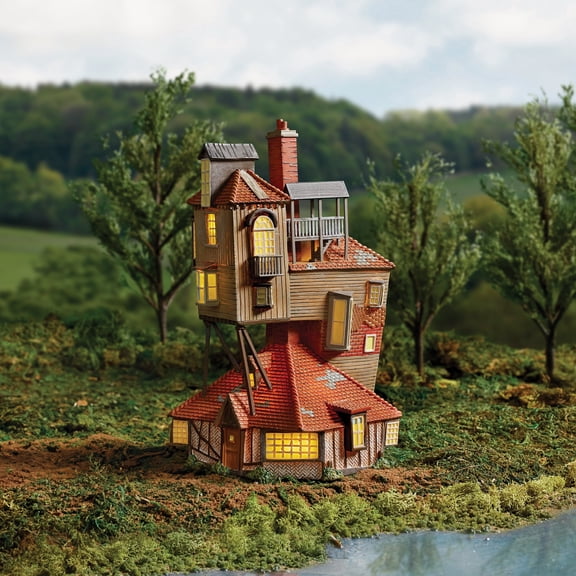Department 56 Wizarding World of Harry Potter Village The Burrow Lit Collectible Building Figurine 9.1in H