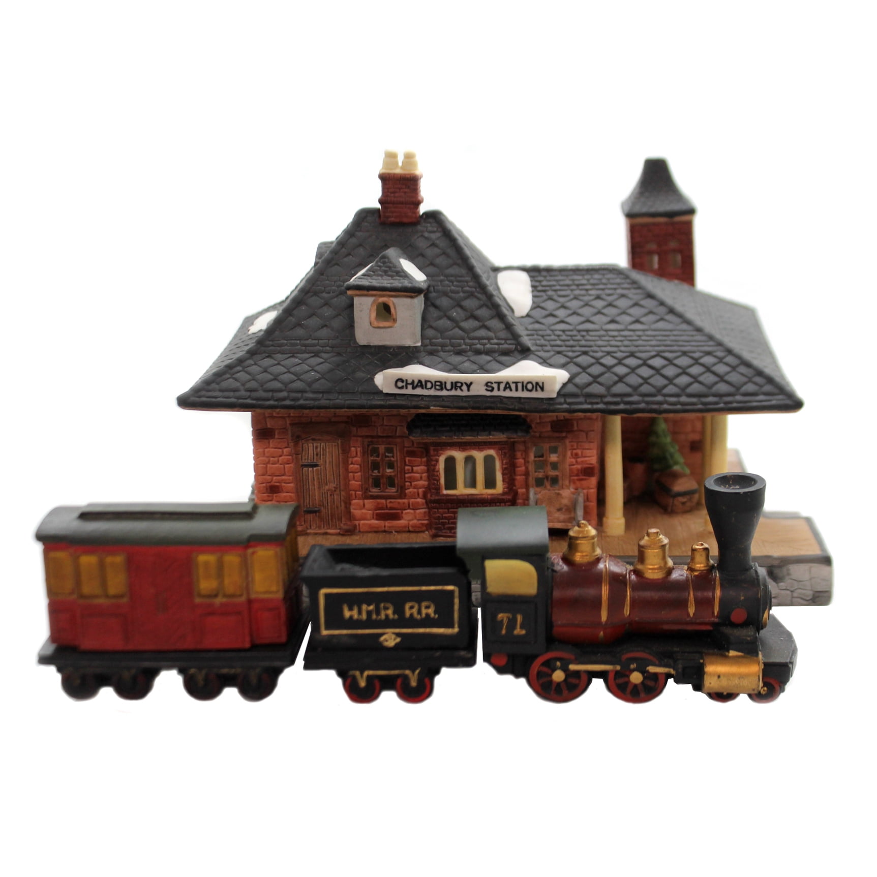 Department 56 House Chadbury Station & Train Dickens Heritage Village 65285