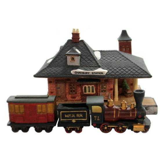 Department 56 House Chadbury Station & Train Dickens Heritage Village 65285