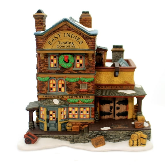Department 56 Dickens' Village East Indies Trading Co. Lighted Building 58302