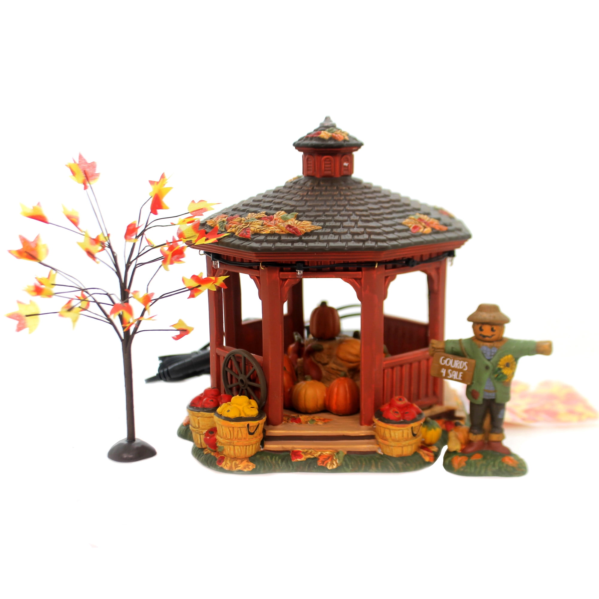 置物 5646 Department 56 House Harvest Gazebo Box Set Ceramic Halloween