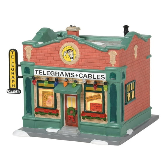 Department 56 A Christmas Story Hohman Telegraph Office Village Building 5.4in H