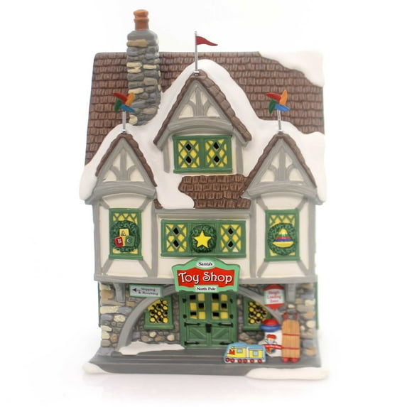 Department 56 House Santa's Toy Shop Porcelain Christmas Elf Movie 4053057