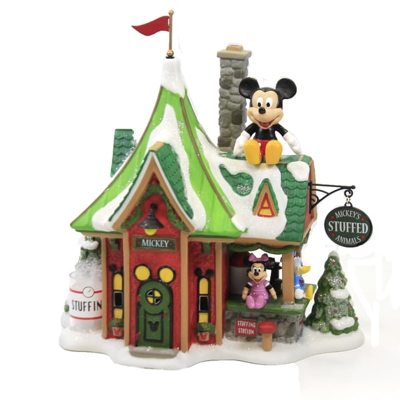 Department 56 North Pole Series Mickey's Stuffed Animals Lighted Buildings