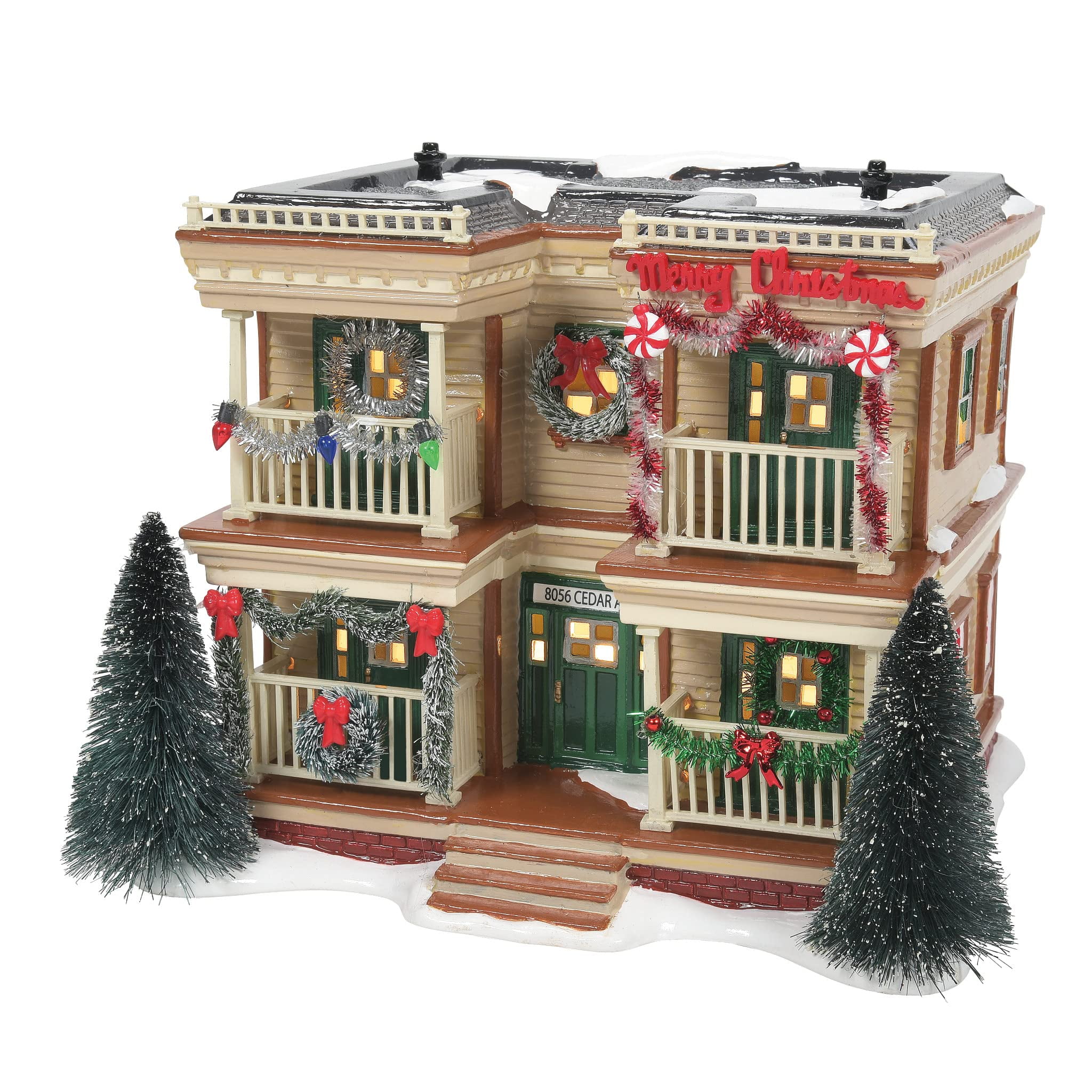 Department 56 Christmas Holiday Flats Apartments Original Snow